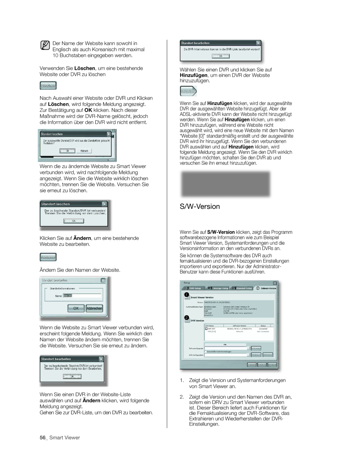 Samsung SHR-5082P/XEG, SHR-5162P/XEG manual Version 