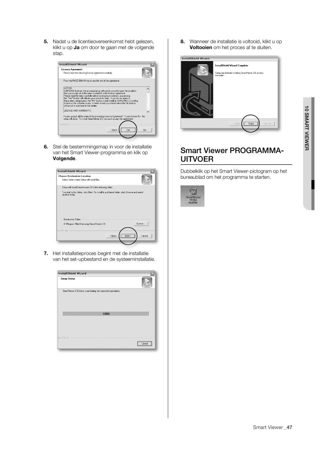 Samsung SHR-5160 manual Uitvoer 