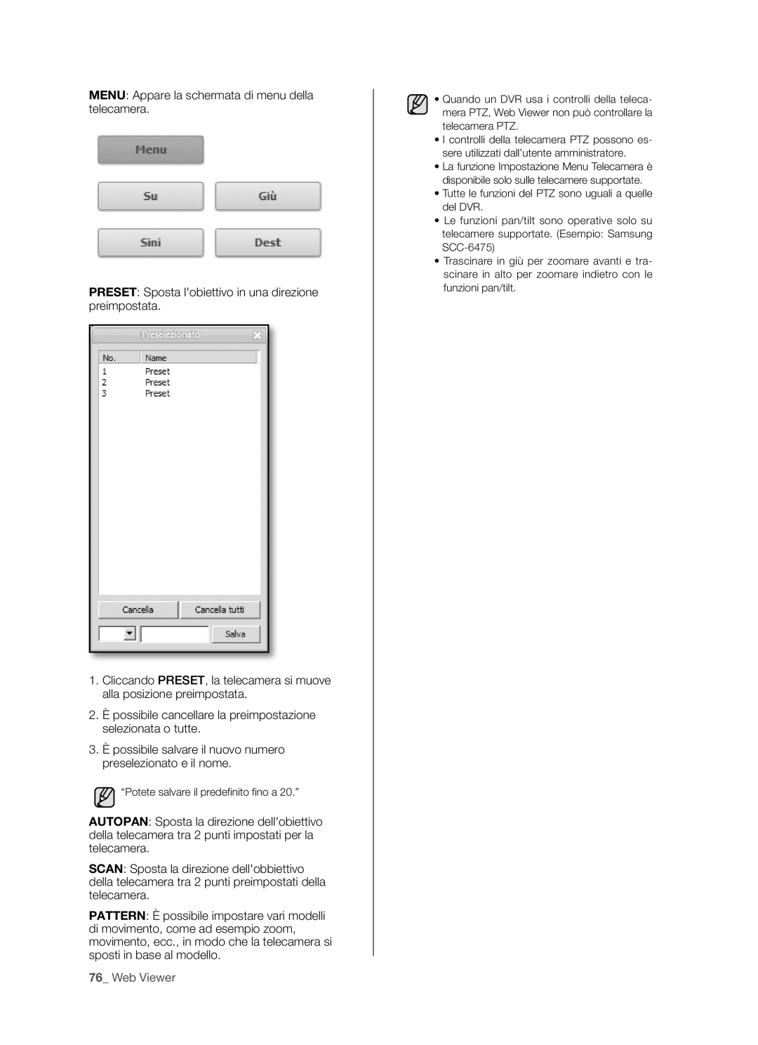 Samsung SHR-5080P/XET, SHR-5162P/XET, SHR-5160P/XET, SHR-5082P/XET manual Potete salvare il predefinito fino a 