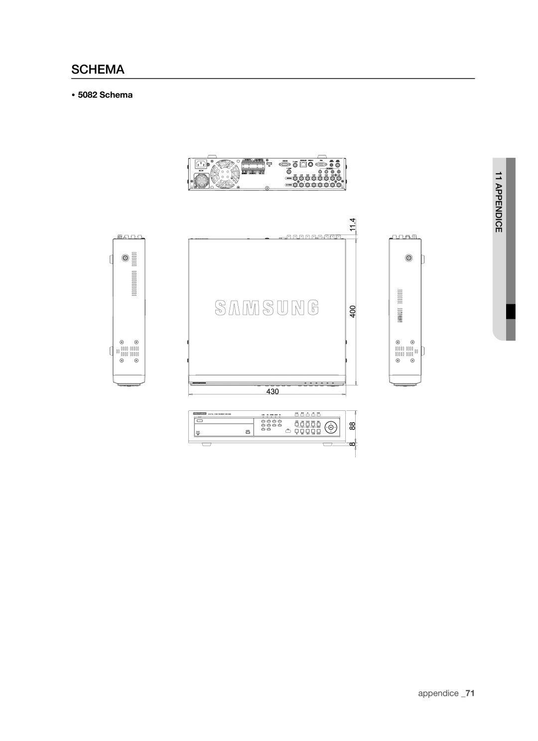 Samsung SHR-5082P/XET, SHR-5162P/XET manual  5082 Schema 