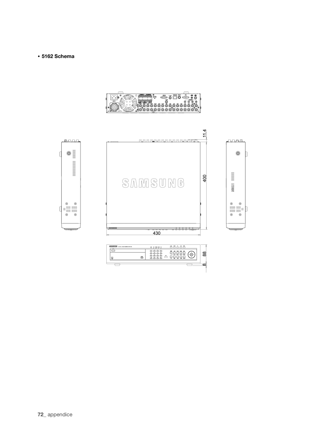 Samsung SHR-5162P/XET, SHR-5082P/XET manual  5162 Schema 