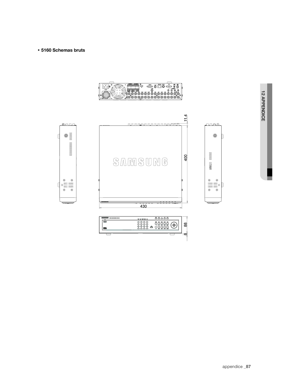 Samsung SHR-5162P/XEF, SHR-5082P/XEF manual  5160 Schemas bruts 