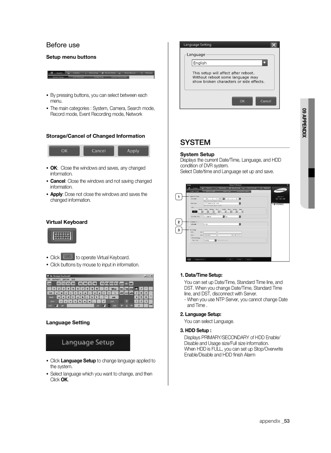 Samsung SHR-6042P, SHR-6040P manual Before use 