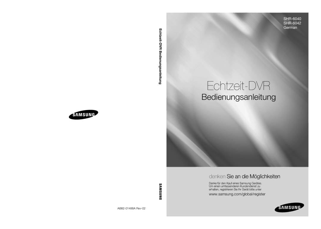 Samsung SHR-6042P, SHR-6040P manual Echtzeit-DVR 