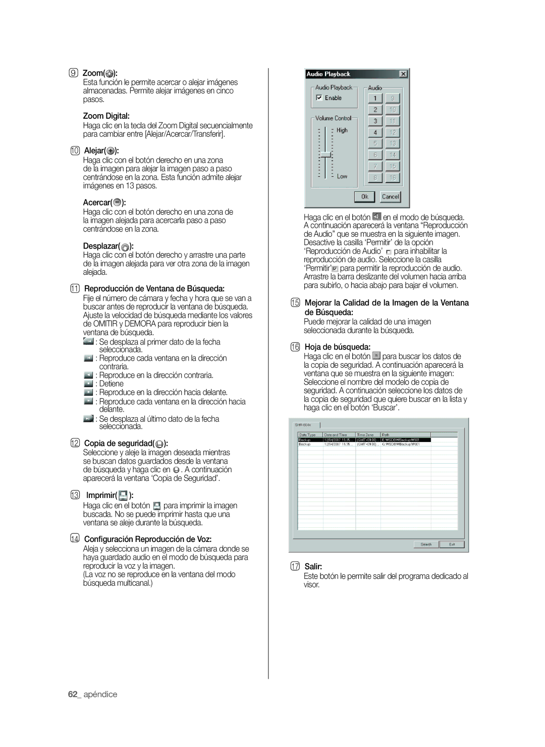 Samsung SHR-6040P, SHR-6042P manual 62 apéndice 