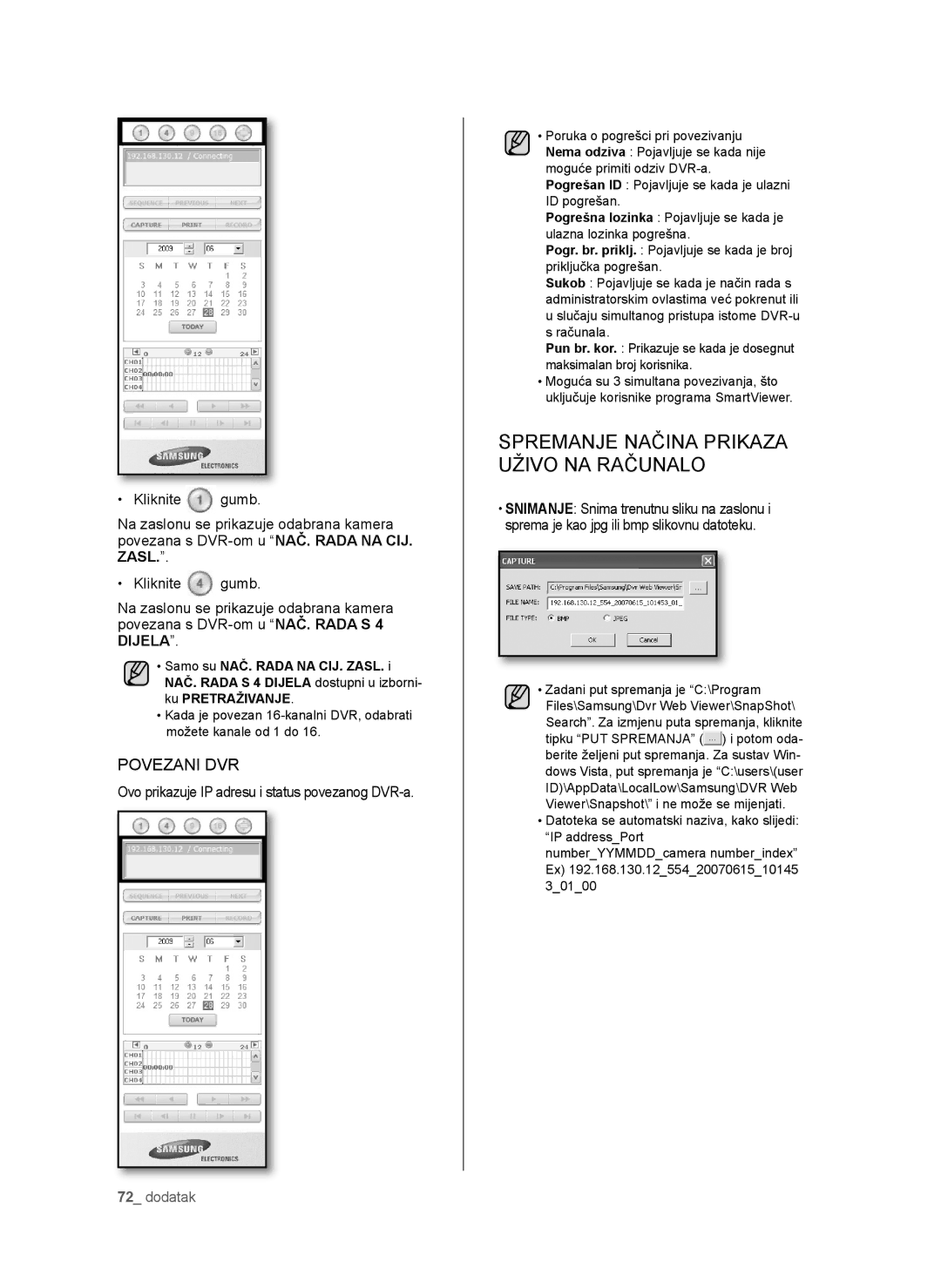 Samsung SHR-6042P manual Gumb 