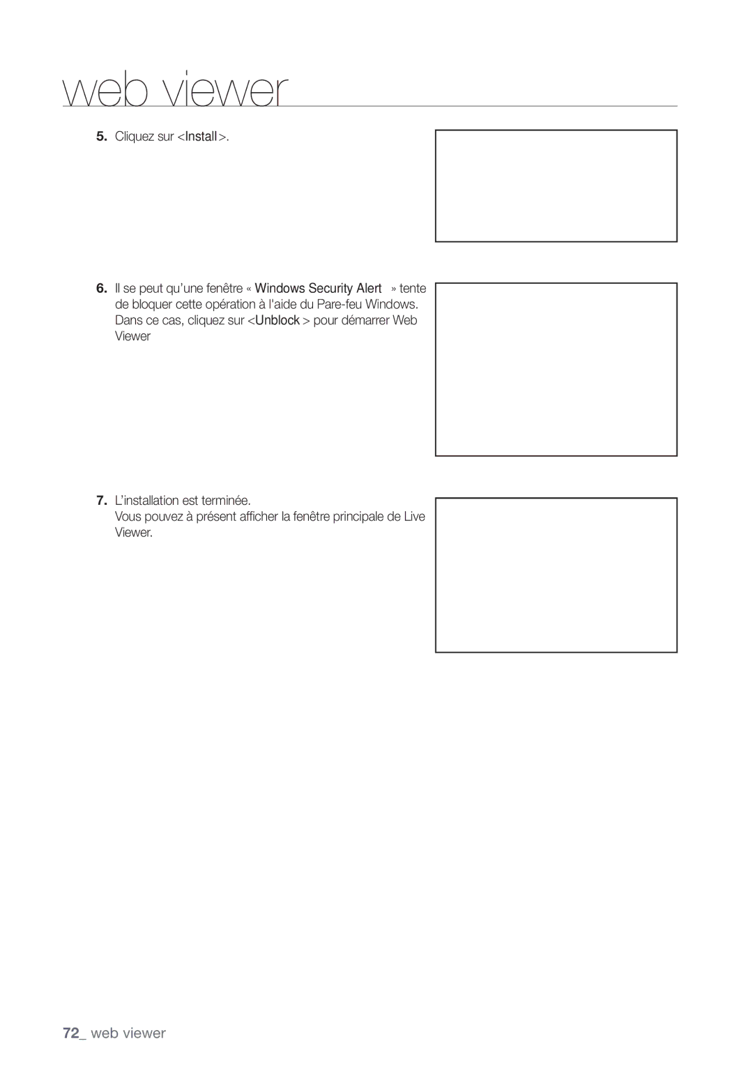 Samsung SHR-6162P, SHR-6164P manual Web viewer 