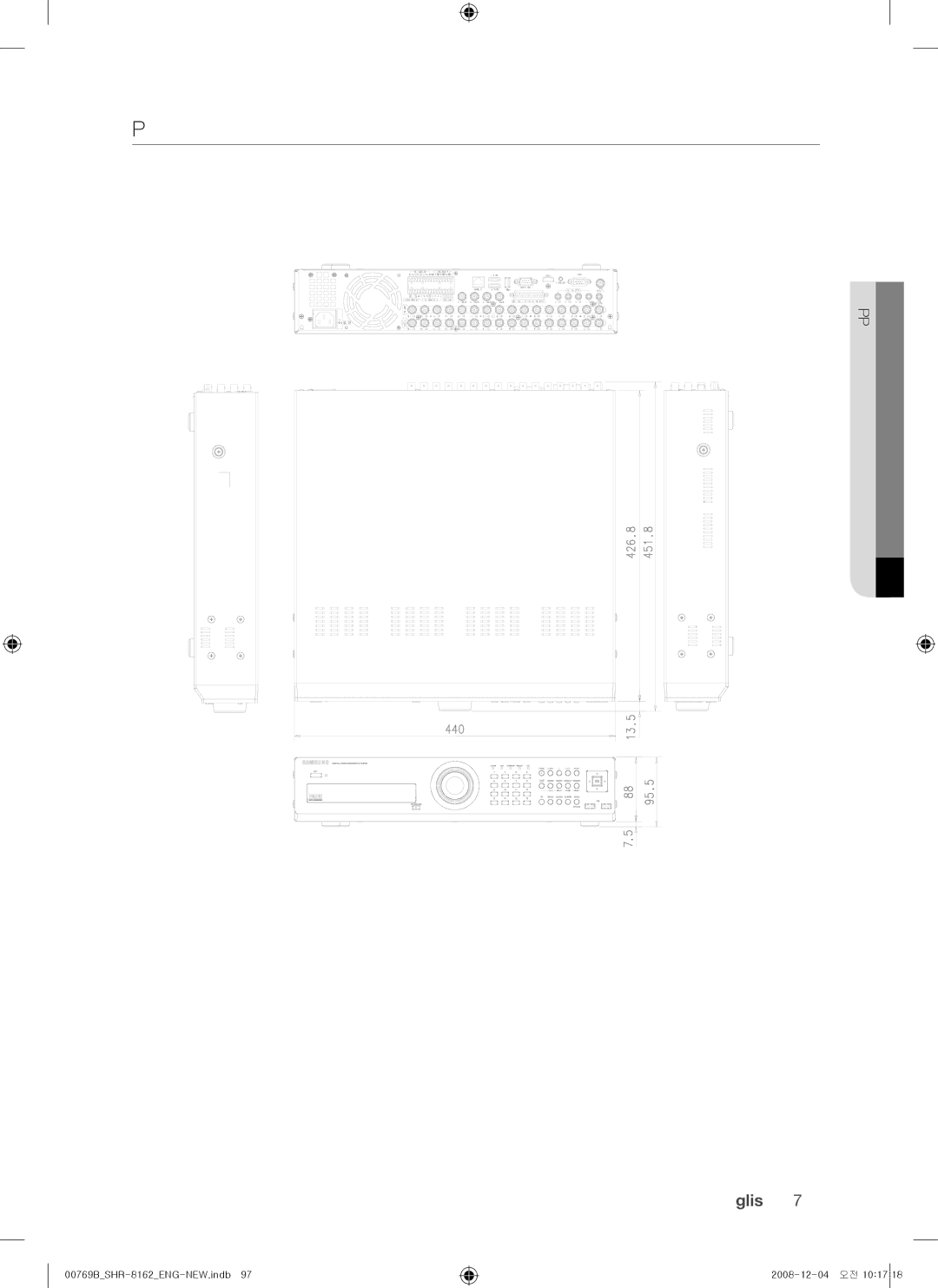 Samsung SHR-7080, SHR-7082, SHR-7160, SHR-8160, SHR-7162, SHR-8080, SHR-8082 user manual Product OVERView, ~ SHR-8162 