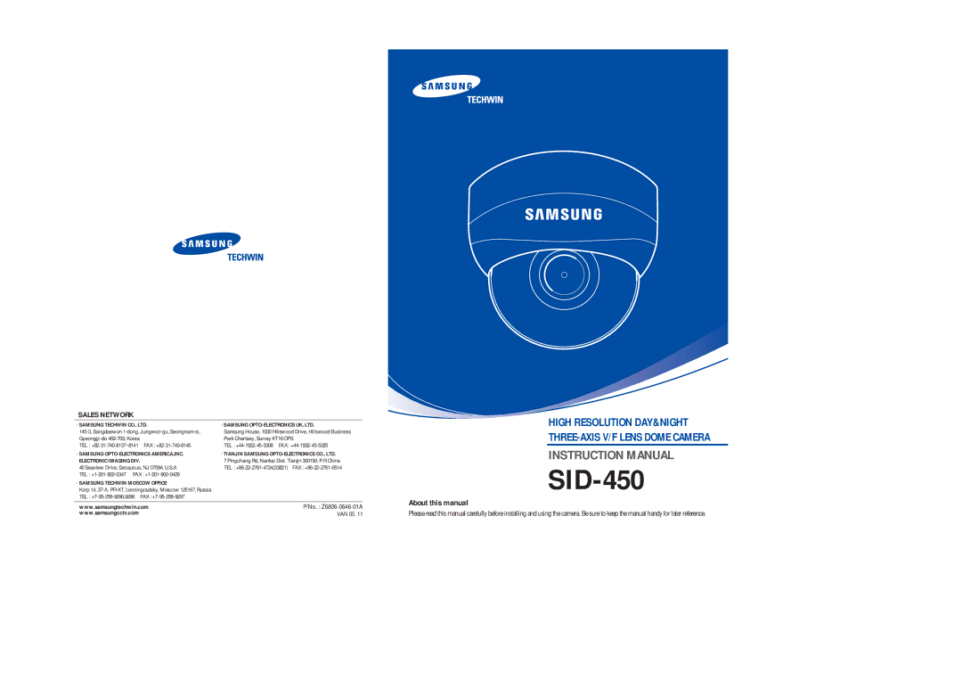 Samsung SID-450 instruction manual 