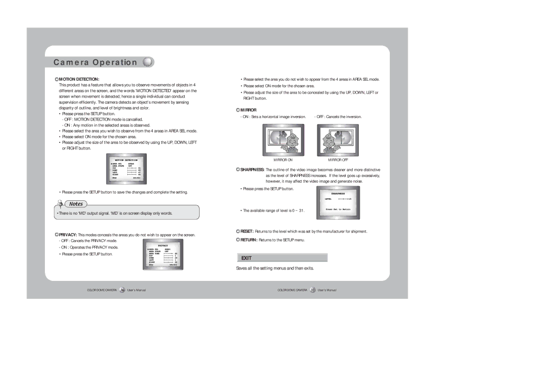 Samsung SID-450 instruction manual Exit 