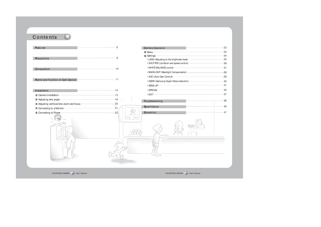 Samsung SID-450 instruction manual Contents 