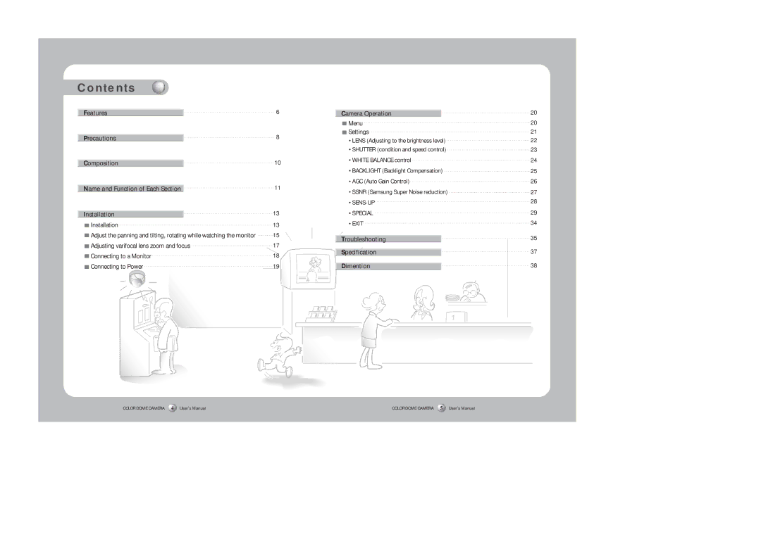 Samsung SID-452 instruction manual Contents 