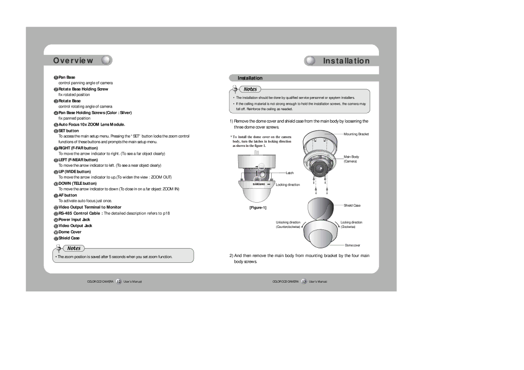 Samsung SID-500 user manual Installation 