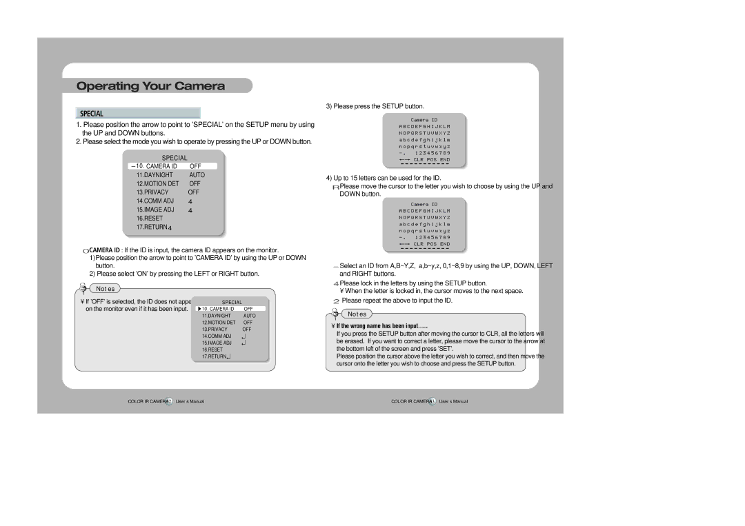 Samsung SIR-4250 user manual Special 