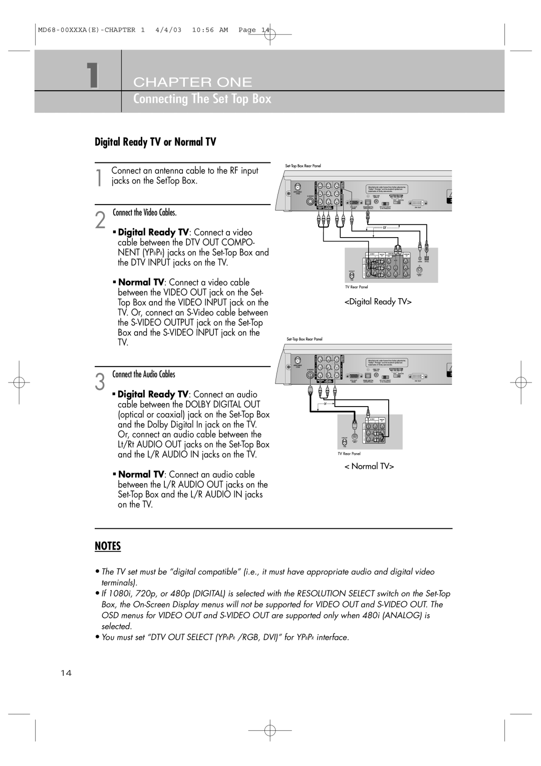 Samsung SIR-T351 manual Digital Ready TV or Normal TV 