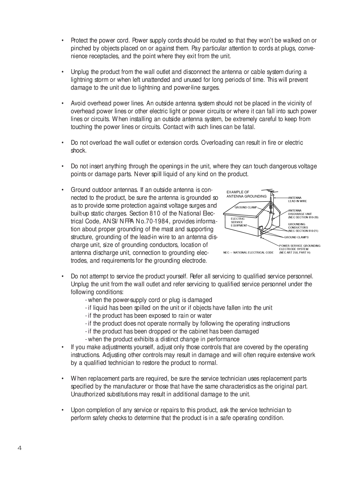 Samsung SIR-T451 manual Example Antenna Grounding 