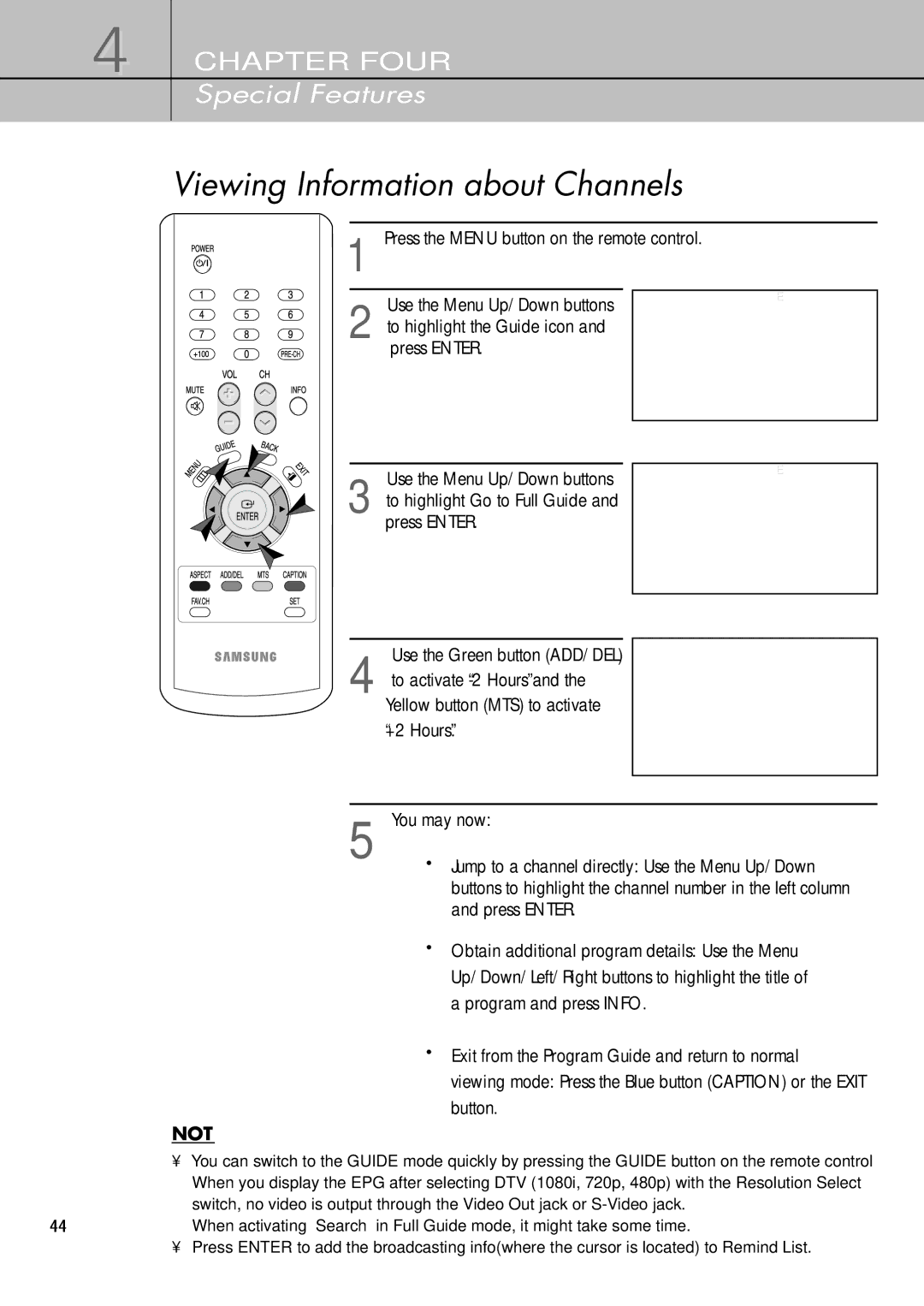 Samsung SIR-T451 manual Viewing Information about Channels 