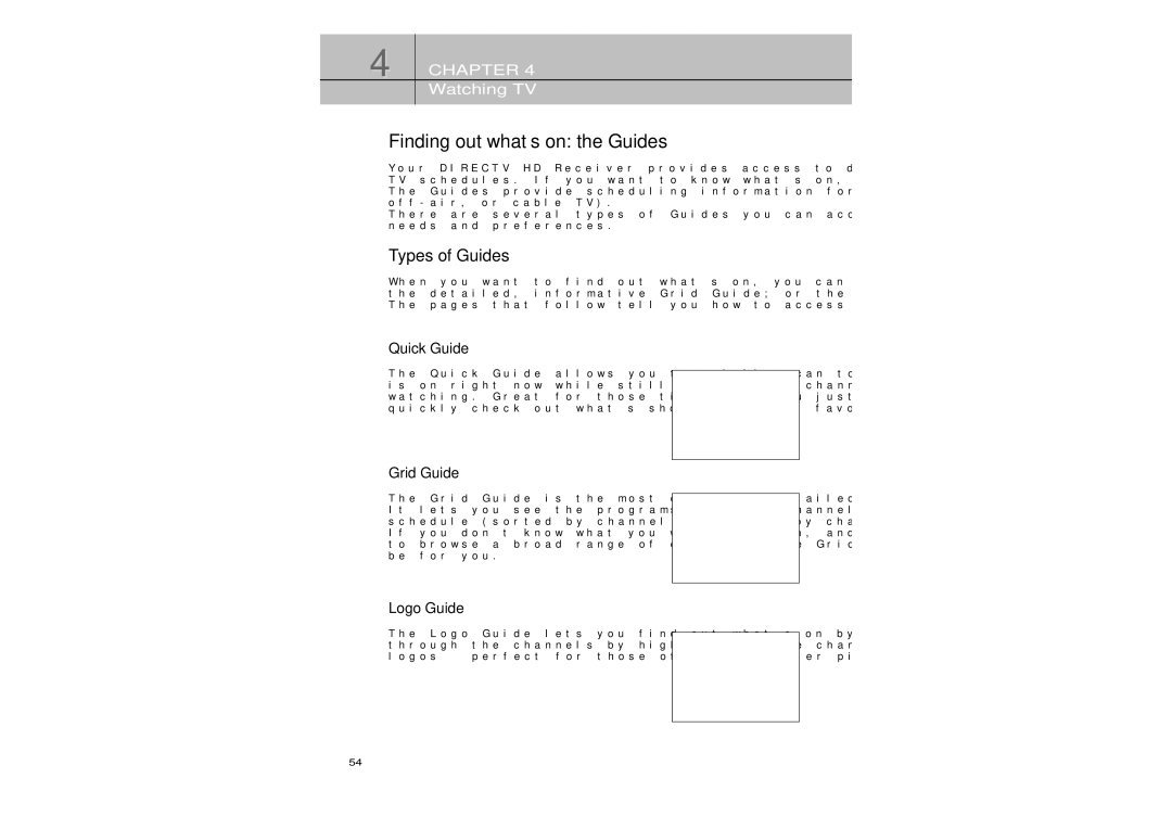 Samsung SIR-TS360 owner manual Finding out what’s on the Guides, Types of Guides 