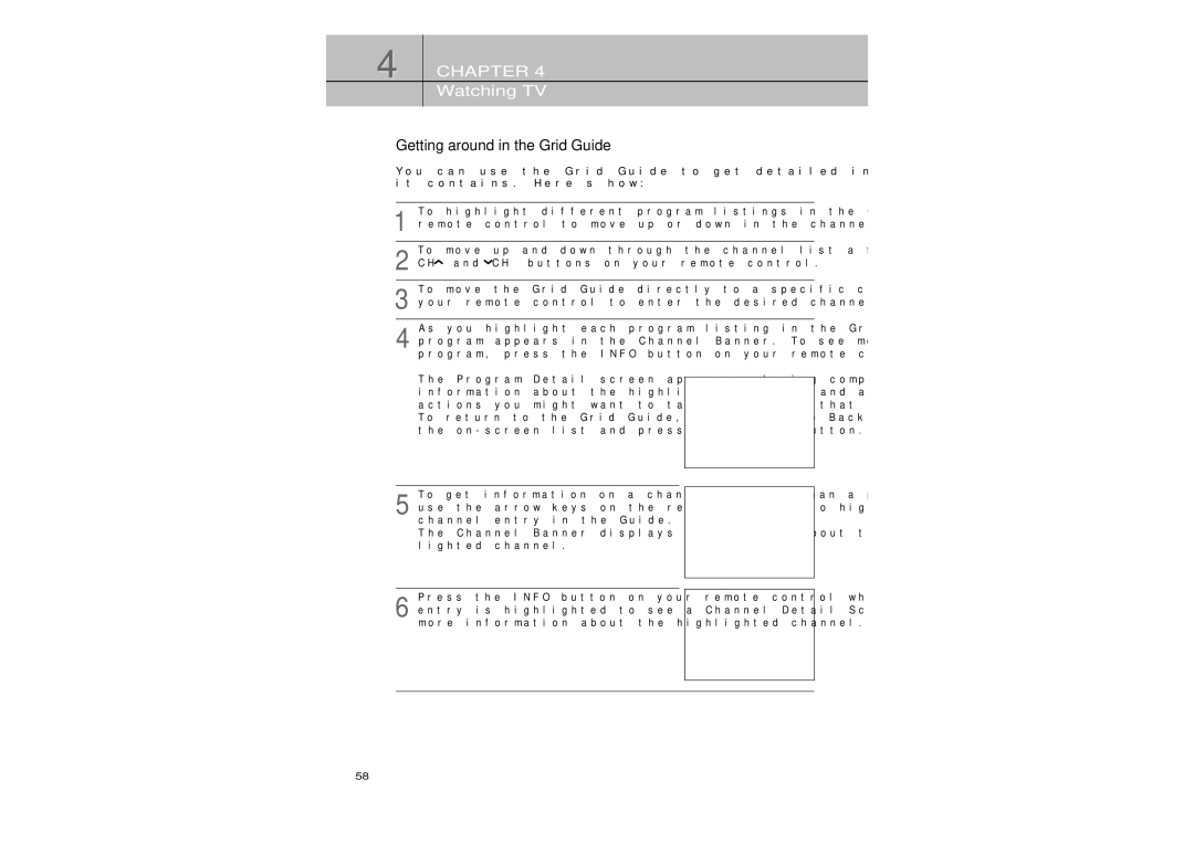 Samsung SIR-TS360 owner manual Buttons on your remote control, To return to the Grid Guide, highlight the Back item from 