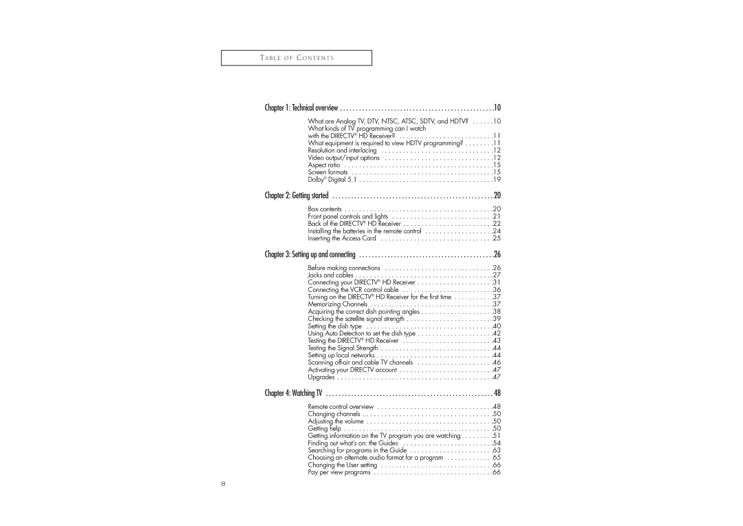 Samsung SIR-TS360 owner manual Technical overview 