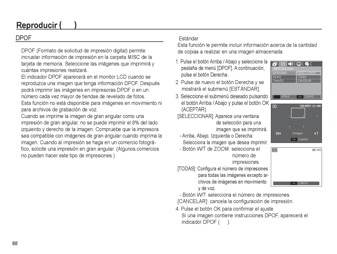 Samsung SL201 manual Aceptar 