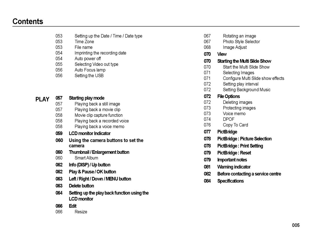 Samsung SL202 user manual Setting up the Date / Time / Date type Time Zone, Smart Album 