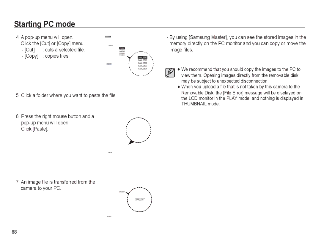 Samsung SL40 manual Starting PC mode 