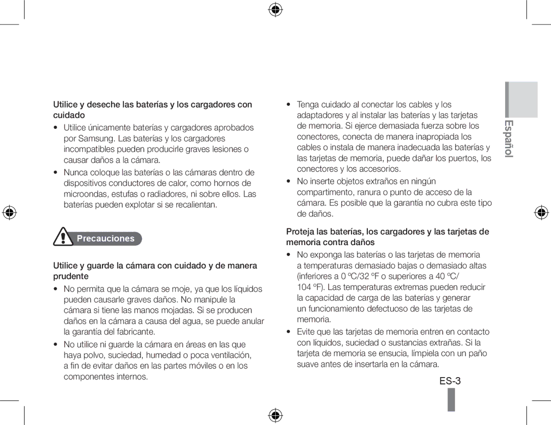 Samsung SL420 quick start manual Español 