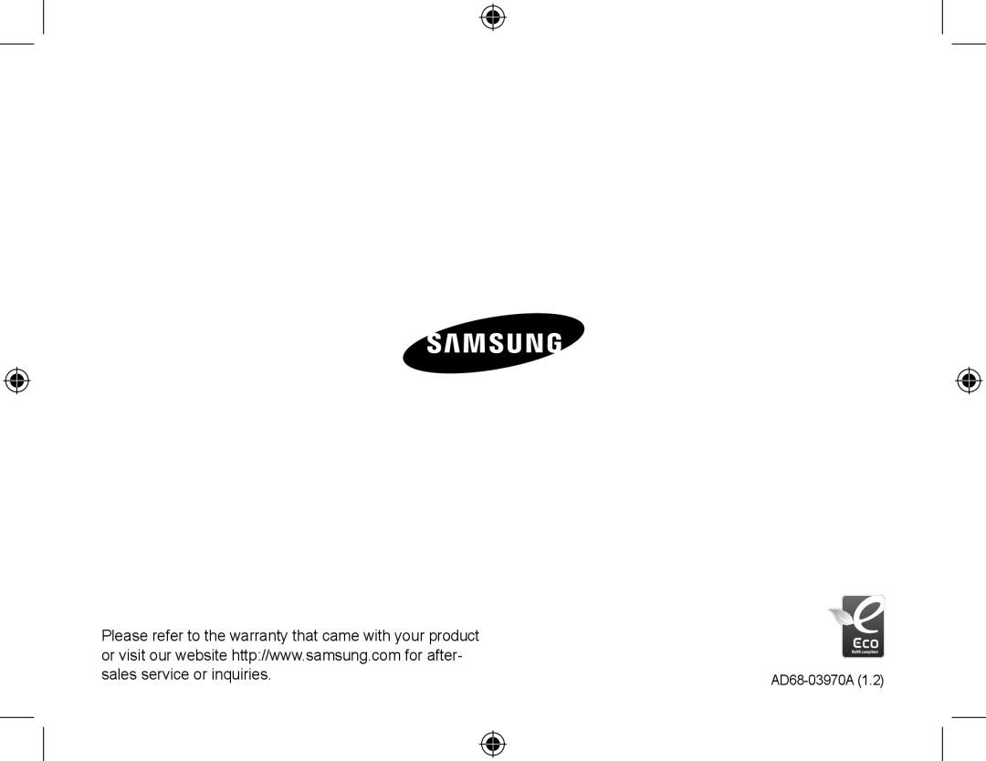 Samsung SL420 quick start manual AD68-03970A 