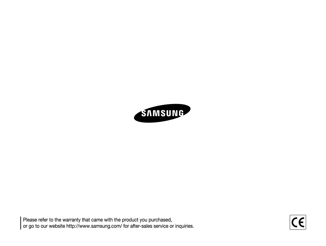 Samsung SL600 user manual 