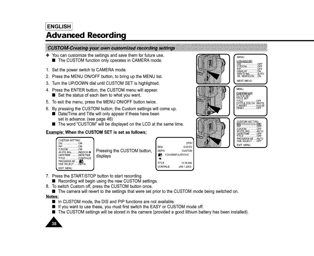 Samsung SC-L810, SL870, SL860 manual TLE ,, Aoj 