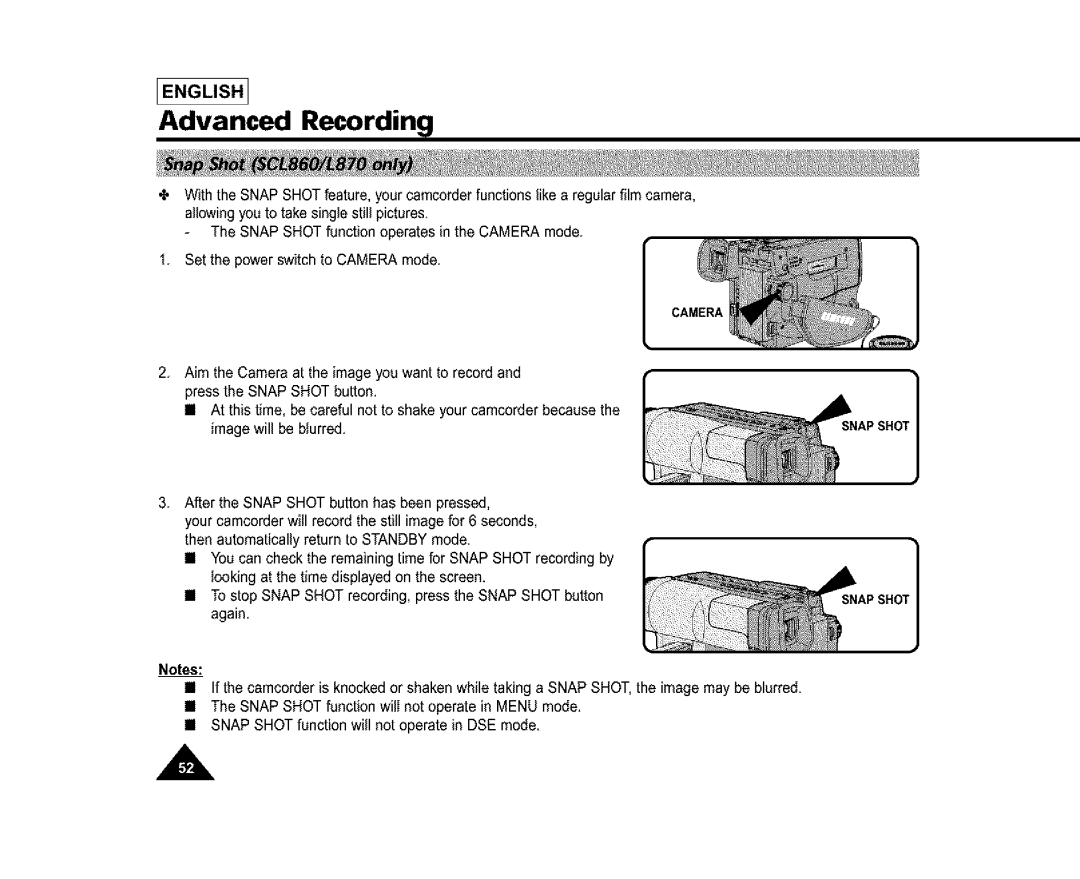 Samsung SL860, SL870, SC-L810 manual English 