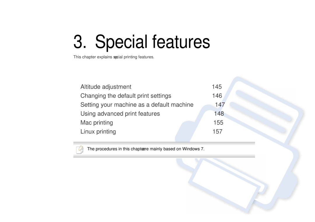 Samsung SLC410WXAC, SLC410WXAA manual Special features 