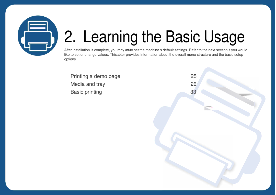 Samsung SLC410WXAC, SLC410WXAA manual Learning the Basic Usage 