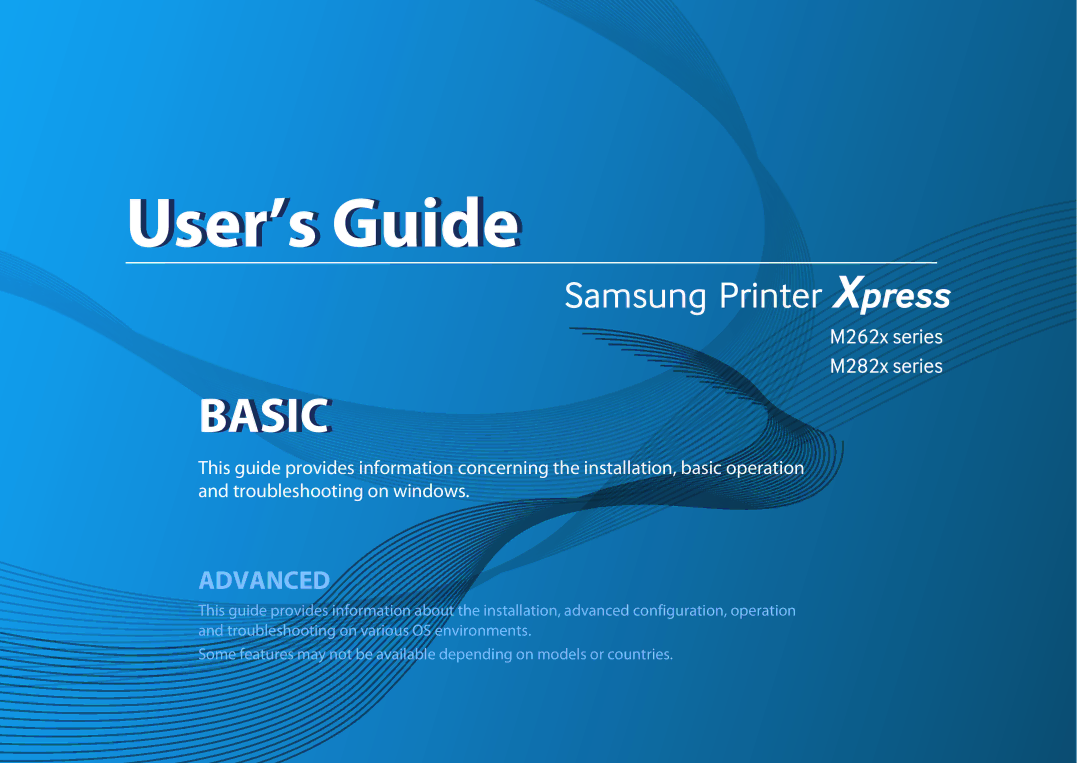 Samsung SLM2825DWXAA manual User’s Guide 