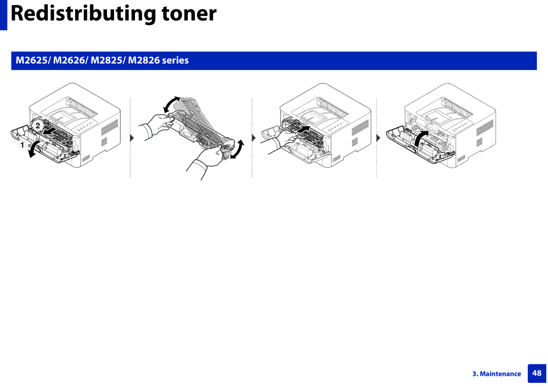 Samsung SLM2825DWXAA manual M2625/ M2626/ M2825/ M2826 series 