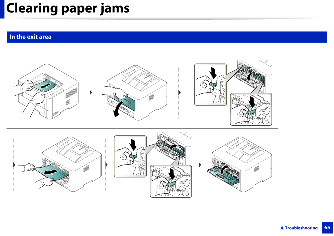 Samsung SLM2825DWXAA manual Exit area 