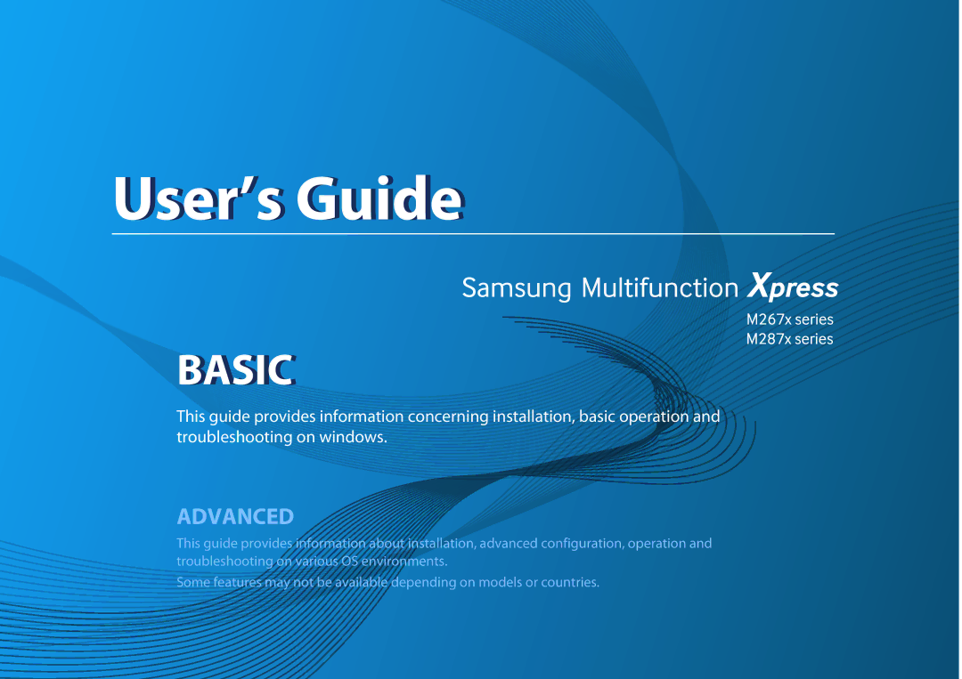 Samsung SL-M2875FW, SLM2875FW, SLM2875FD manual User’s Guide 