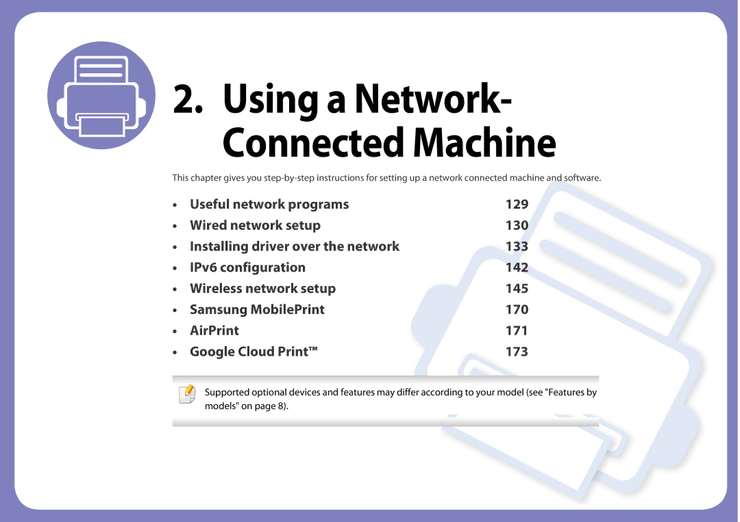 Samsung SLM3320NDXAA, SLM3820DWXAA manual Using a Network- Connected Machine 