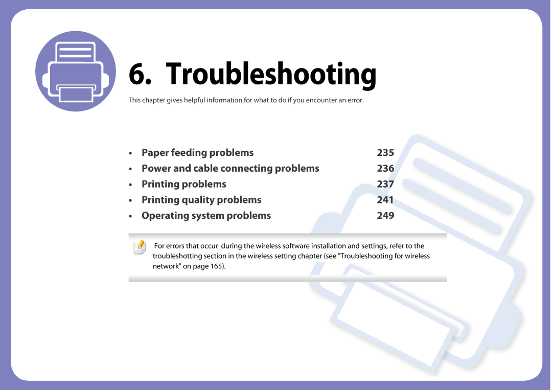 Samsung SLM3820DWXAA, SLM3320NDXAA manual Troubleshooting 