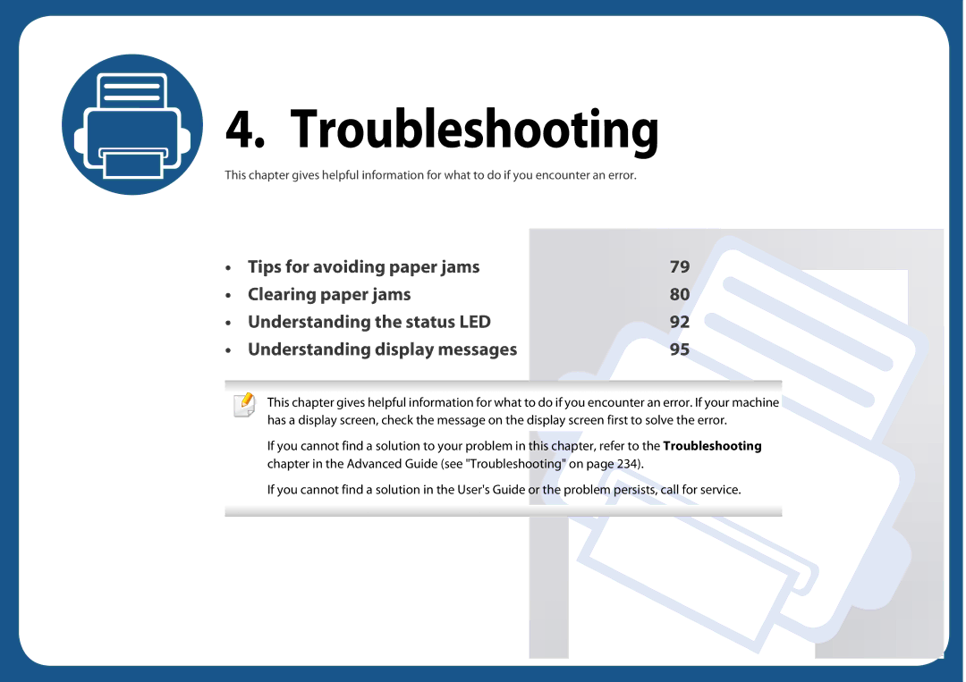 Samsung SLM3820DWXAA, SLM3320NDXAA manual Troubleshooting 