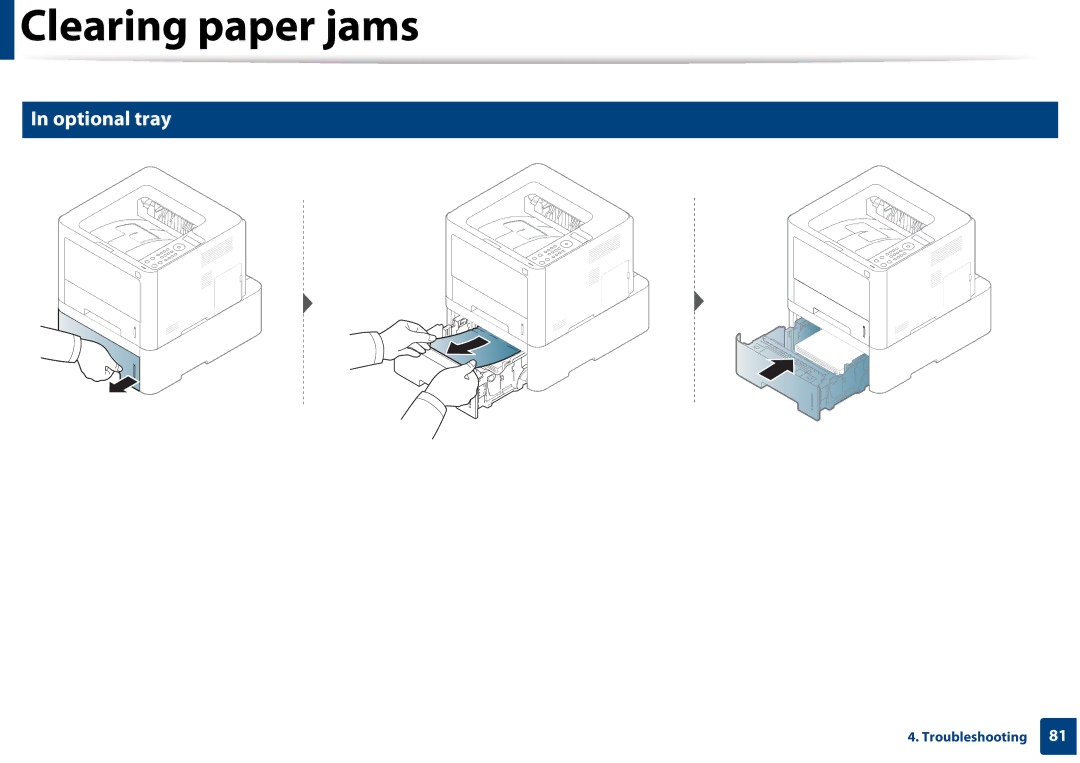 Samsung SLM3820DWXAA, SLM3320NDXAA manual Optional tray 