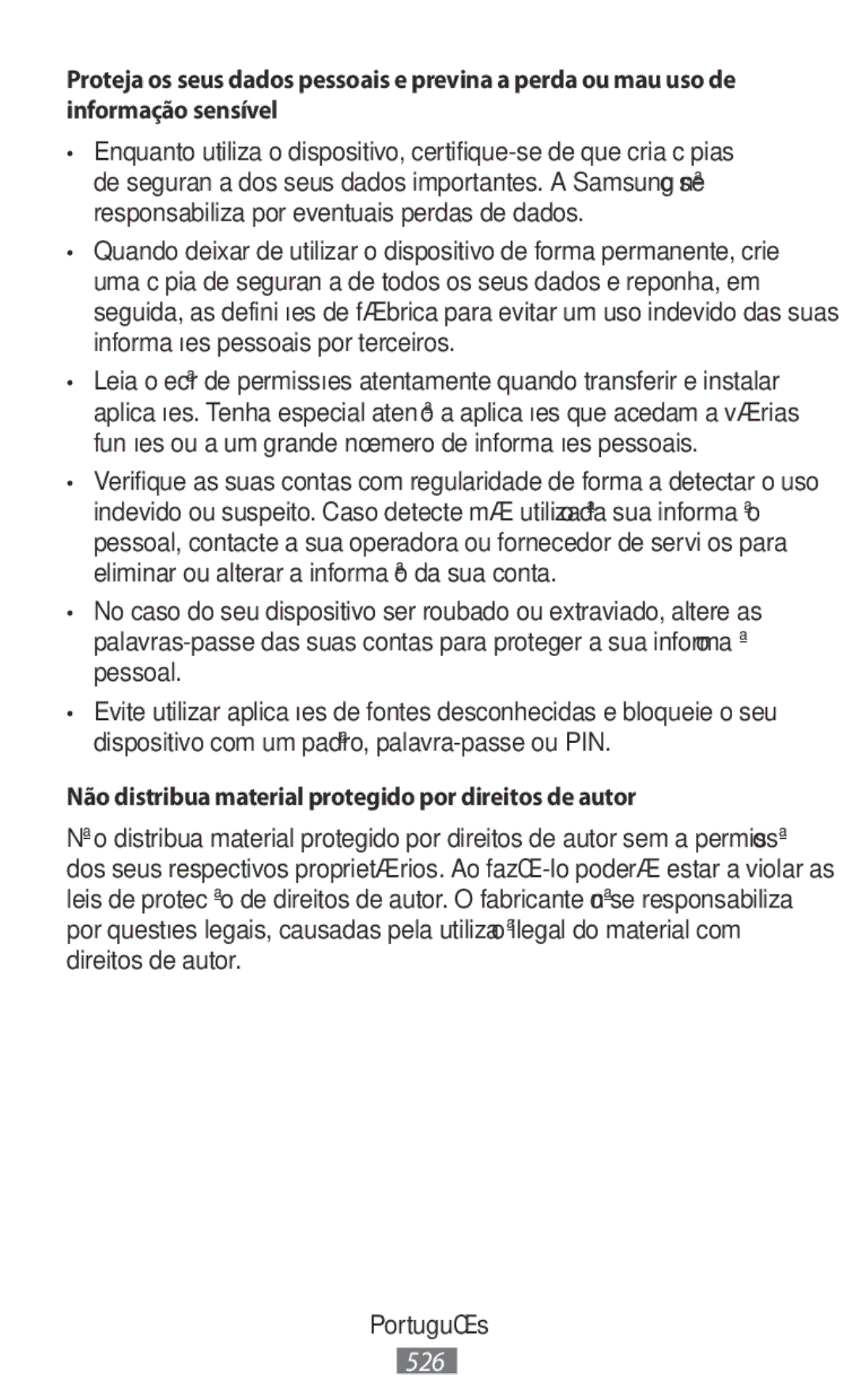 Samsung SM2A300FZWUO2C, SM-A300FZDDSEE, SM-A300FZDUMEO manual Não distribua material protegido por direitos de autor 