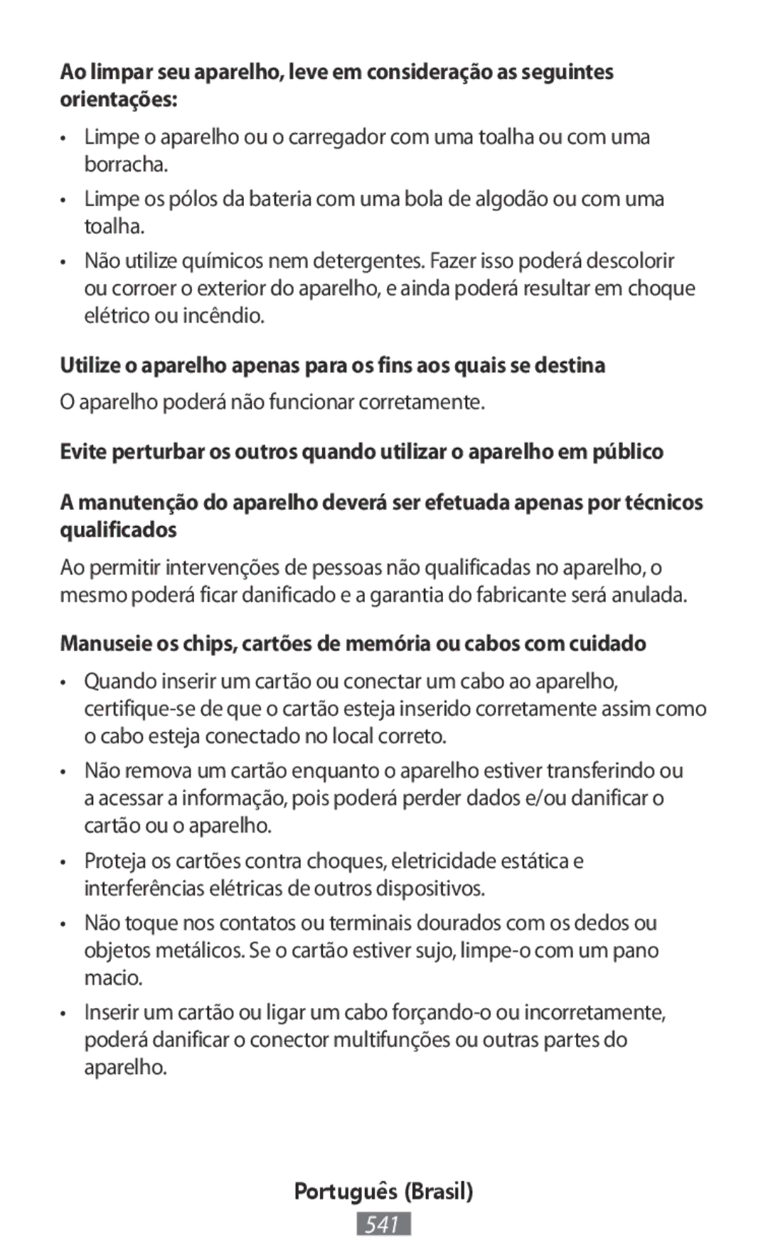 Samsung SM-T585NZKASER, SM-A300FZDDSEE, SM-A300FZDUMEO manual Utilize o aparelho apenas para os fins aos quais se destina 