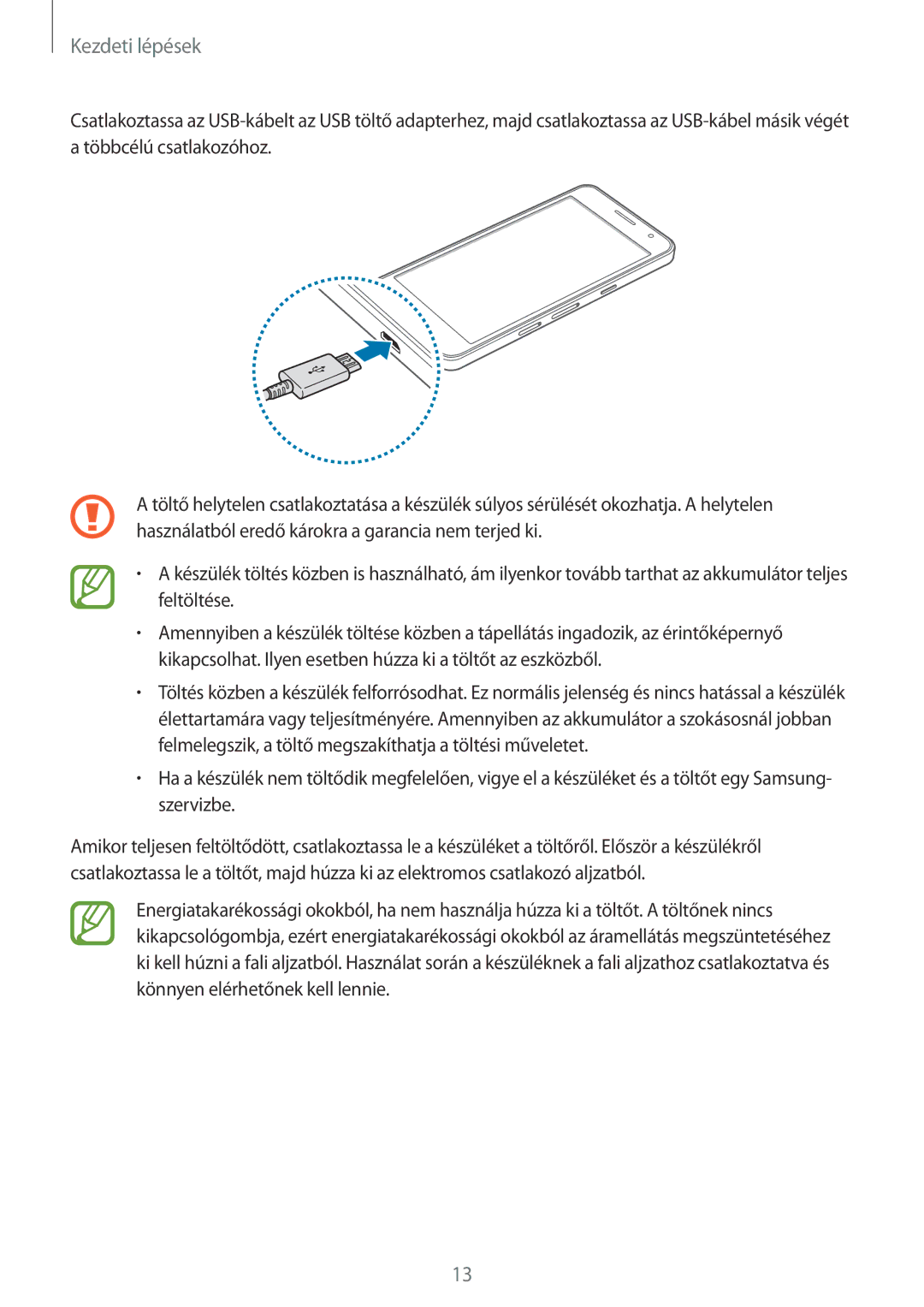 Samsung SM-A300FZKUTTR, SM-A300FZDUXEO, SM-A300FZWUVGR, SM-A300FZWUATO, SM-A300FZKUVGR, SM-A300FZKUCOS manual Kezdeti lépések 