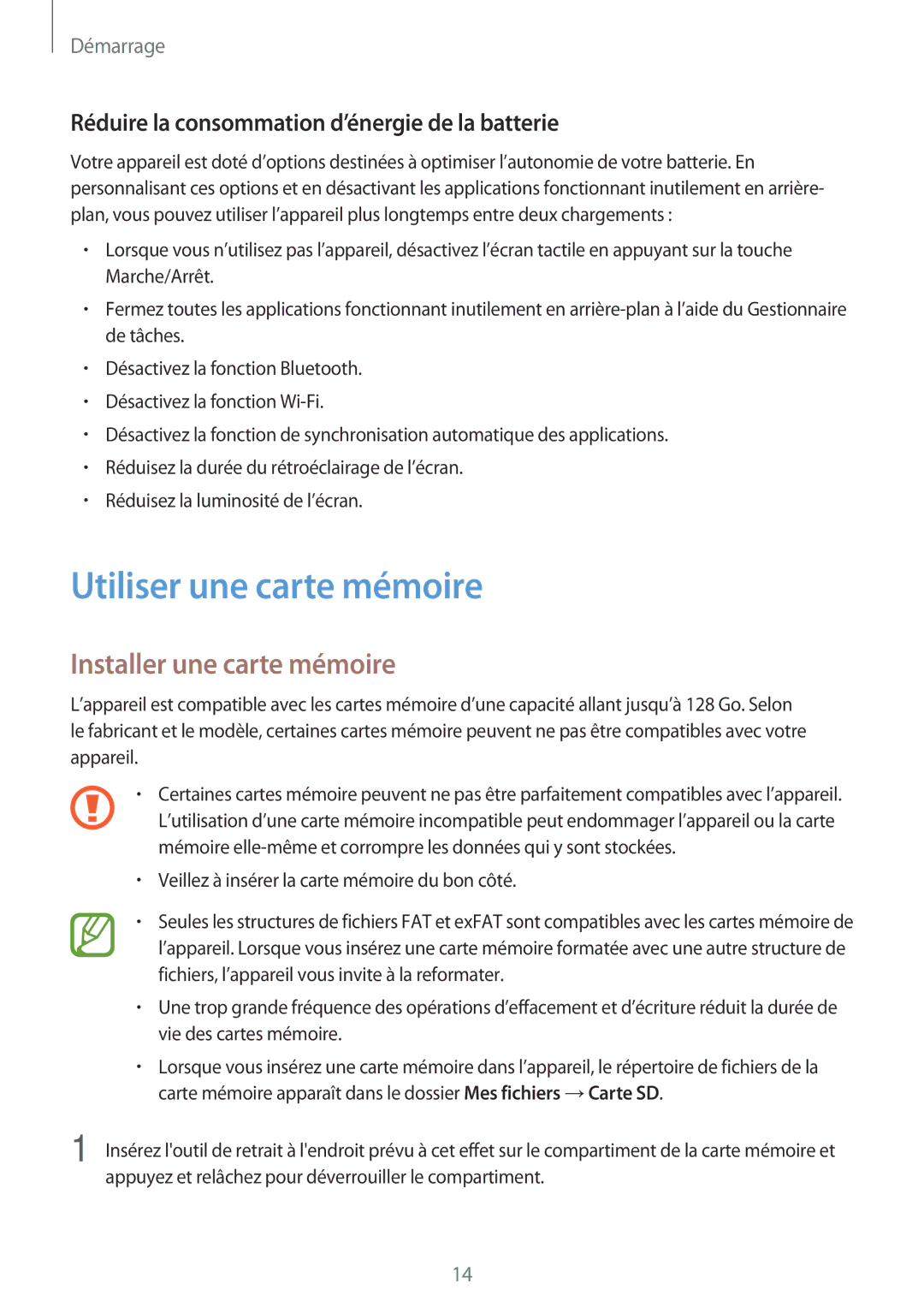 Samsung SM-A300FZWUBOG, SM-A300FZSUXEF, SM-A300FZKUBOG manual Utiliser une carte mémoire, Installer une carte mémoire 