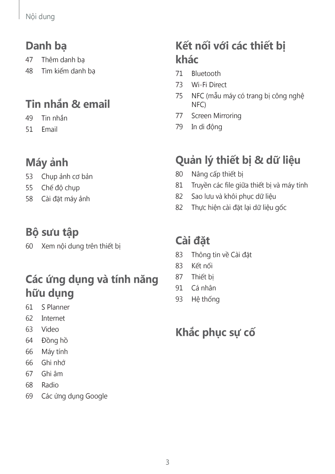 Samsung SM-A300HZDDXXV manual Danh bạ 