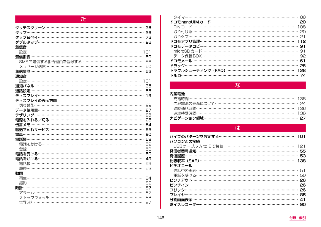 Samsung SM-A310DZKADCM, SM-A310DZGADCM, SM-A310DZIADCM, SM-A310DZWADCM manual ディスプレイの表示方向, 146 