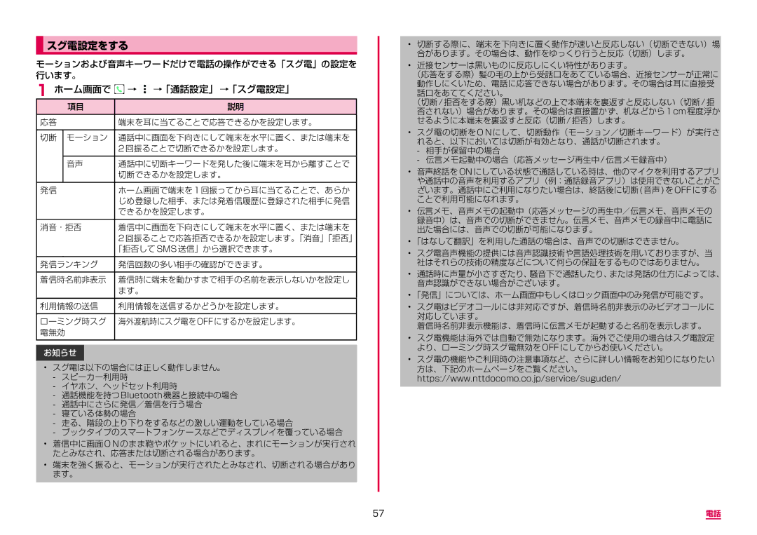 Samsung SM-A310DZWADCM, SM-A310DZKADCM, SM-A310DZGADCM, SM-A310DZIADCM manual スグ電設定をする 