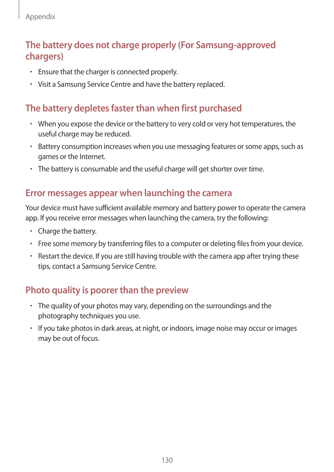 Samsung SM-A310FZDABGL, SM-A310FEDADBT, SM-A310FZKADBT, SM-A310FZDADBT Battery depletes faster than when first purchased 